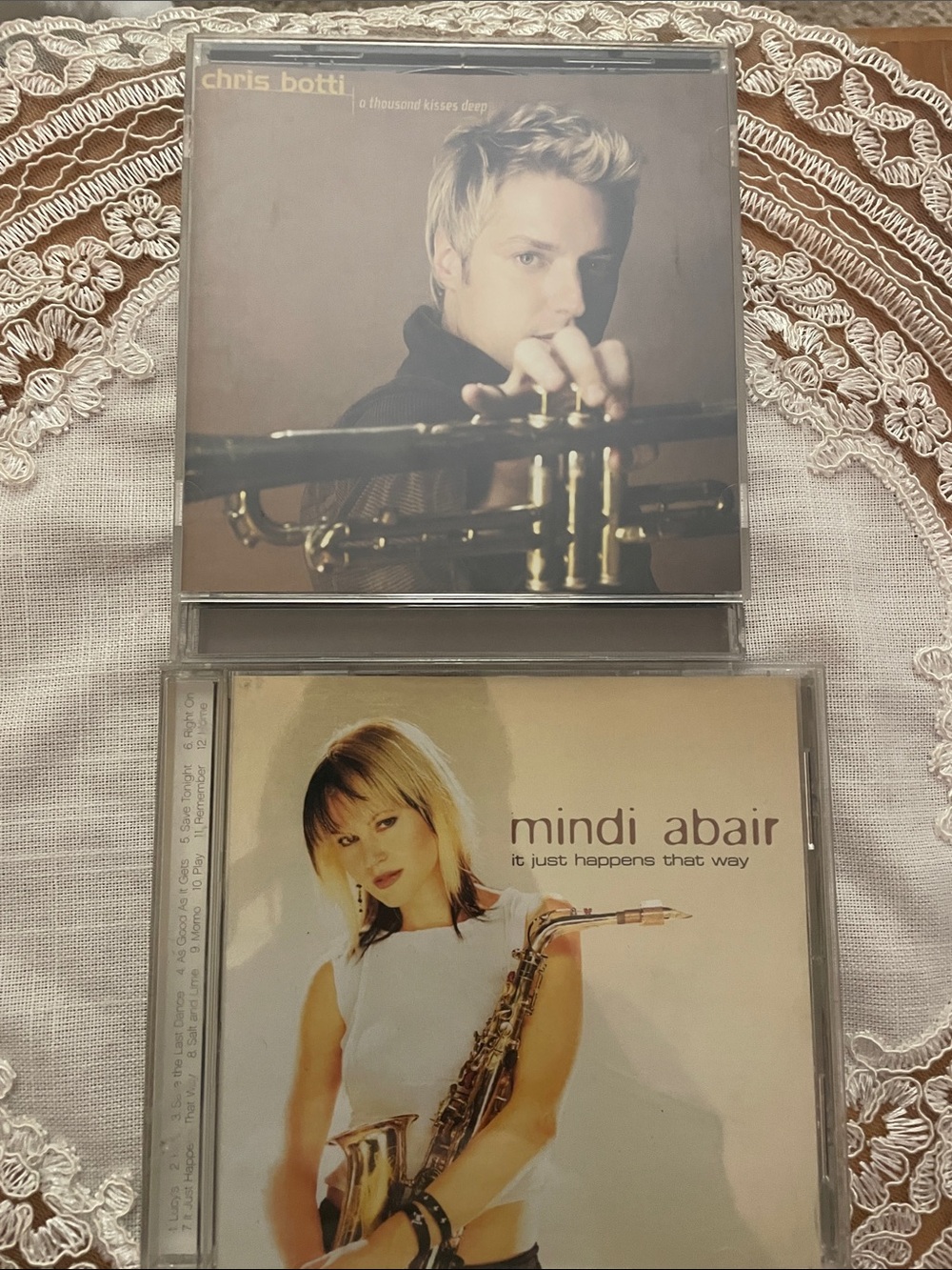 Chris Botti & Mindi Abair Jazz CD Duo — Neutral Cover Art